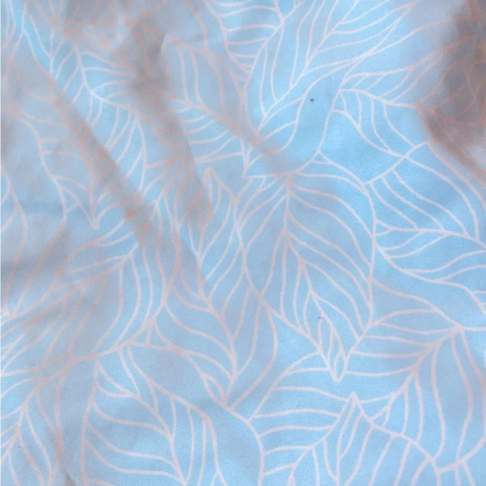 Mott50 Boys UPF 50+ Tropical Leaf Swim Trunks‎ Aqua White Size 6/7